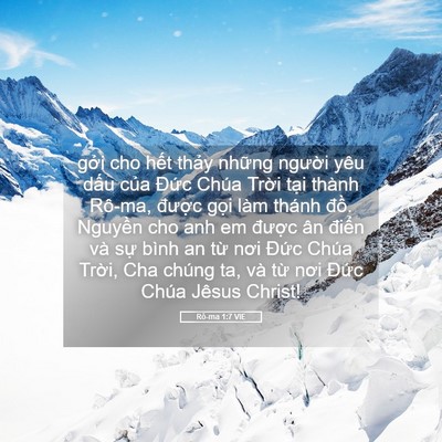Picture 05 - Rô-ma 1:7 VIE - gởi cho hết thảy những người yêu - Bible Verse Picture