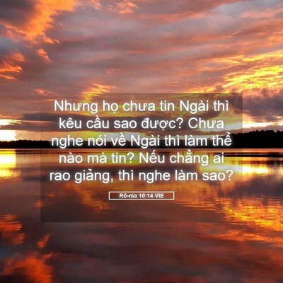 Picture 05 - Rô-ma 10:14 VIE - Nhưng họ chưa tin Ngài thì kêu cầu sao - Bible Verse Picture