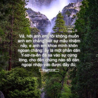 Picture 05 - Rô-ma 11:25 VIE - Vả, hỡi anh em, tôi không muốn anh em - Bible Verse Picture