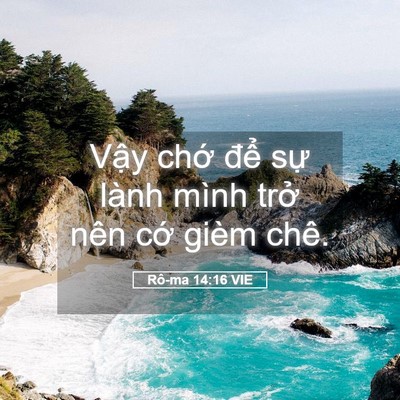 Picture 05 - Rô-ma 14:16 VIE - Vậy chớ để sự lành mình trở nên - Bible Verse Picture
