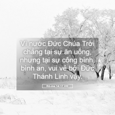 Picture 05 - Rô-ma 14:17 VIE - Vì nước Đức Chúa Trời chẳng tại - Bible Verse Picture