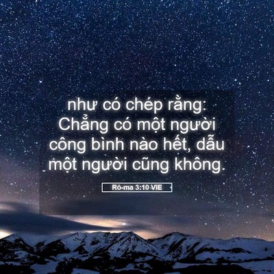Picture 05 - Rô-ma 3:10 VIE - như có chép rằng: Chẳng có một người - Bible Verse Picture