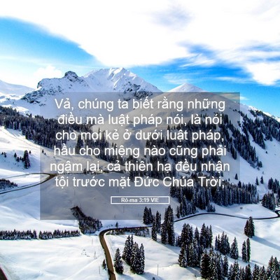 Picture 05 - Rô-ma 3:19 VIE - Vả, chúng ta biết rằng những điều mà - Bible Verse Picture