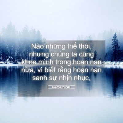 Picture 05 - Rô-ma 5:3 VIE - Nào những thế thôi, nhưng chúng ta cũng - Bible Verse Picture