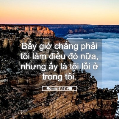 Picture 05 - Rô-ma 7:17 VIE - Bấy giờ chẳng phải tôi làm điều đó - Bible Verse Picture