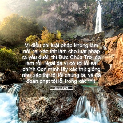 Picture 05 - Rô-ma 8:3 VIE - Vì điều chi luật pháp không làm nổi, - Bible Verse Picture