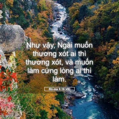 Picture 05 - Rô-ma 9:18 VIE - Như vậy, Ngài muốn thương xót ai thì - Bible Verse Picture