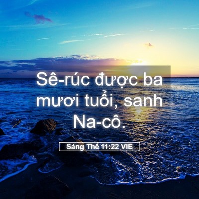 Picture 05 - Sáng Thế 11:22 VIE - Sê-rúc được ba mươi tuổi, sanh - Bible Verse Picture