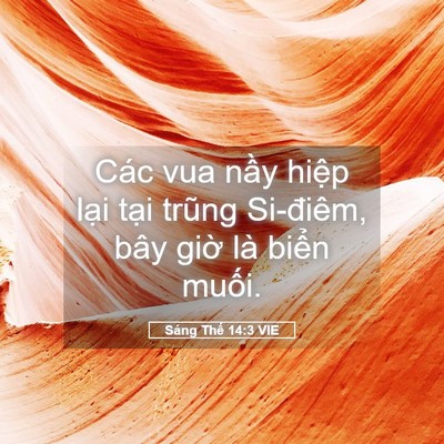 Picture 05 - Sáng Thế 14:3 VIE - Các vua nầy hiệp lại tại trũng - Bible Verse Picture