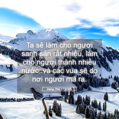 Picture 05 - Sáng Thế 17:6 VIE - Ta sẽ làm cho ngươi sanh sản rất - Bible Verse Picture