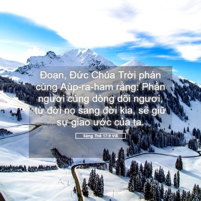 Picture 05 - Sáng Thế 17:9 VIE - Đoạn, Đức Chúa Trời phán cùng - Bible Verse Picture
