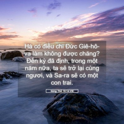 Picture 05 - Sáng Thế 18:14 VIE - Há có điều chi Đức Giê-hô-va làm - Bible Verse Picture