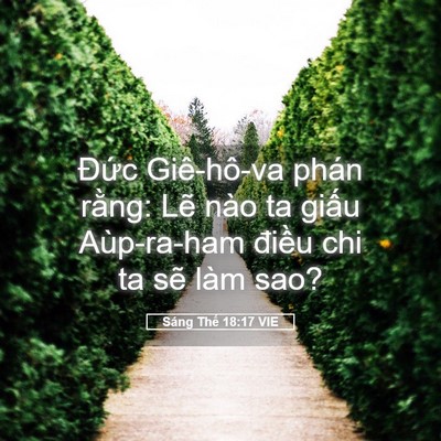 Picture 05 - Sáng Thế 18:17 VIE - Đức Giê-hô-va phán rằng: Lẽ nào ta - Bible Verse Picture