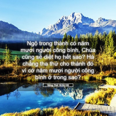 Picture 05 - Sáng Thế 18:24 VIE - Ngộ trong thành có năm mươi người công - Bible Verse Picture