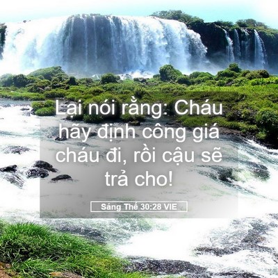 Picture 05 - Sáng Thế 30:28 VIE - Lại nói rằng: Cháu hãy định công giá - Bible Verse Picture
