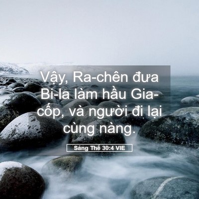 Picture 05 - Sáng Thế 30:4 VIE - Vậy, Ra-chên đưa Bi-la làm hầu Gia-cốp, - Bible Verse Picture