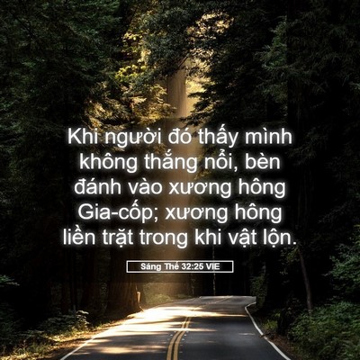 Picture 05 - Sáng Thế 32:25 VIE - Khi người đó thấy mình không thắng - Bible Verse Picture