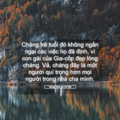Picture 05 - Sáng Thế 34:19 VIE - Chàng trẻ tuổi đó không ngần ngại - Bible Verse Picture