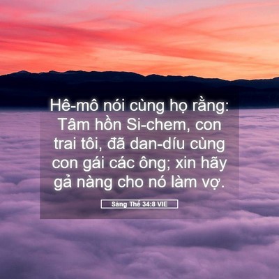 Picture 05 - Sáng Thế 34:8 VIE - Hê-mô nói cùng họ rằng: Tâm hồn - Bible Verse Picture