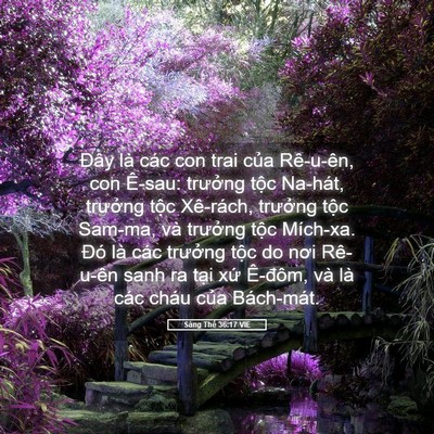 Picture 05 - Sáng Thế 36:17 VIE - Đây là các con trai của Rê-u-ên, con - Bible Verse Picture