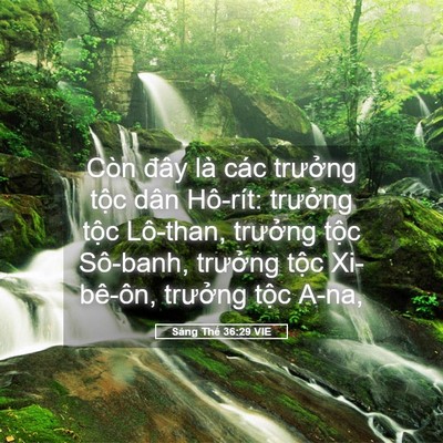 Picture 05 - Sáng Thế 36:29 VIE - Còn đây là các trưởng tộc dân - Bible Verse Picture