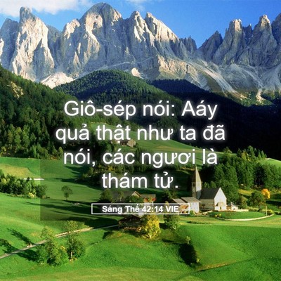 Picture 05 - Sáng Thế 42:14 VIE - Giô-sép nói: Aáy quả thật như ta đã - Bible Verse Picture