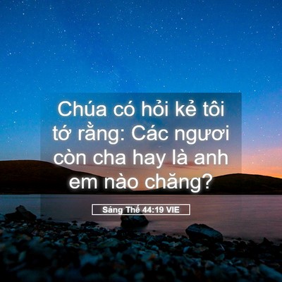 Picture 05 - Sáng Thế 44:19 VIE - Chúa có hỏi kẻ tôi tớ rằng: Các - Bible Verse Picture