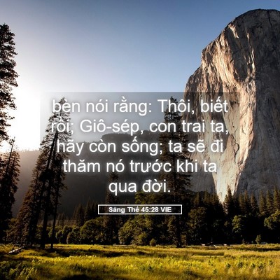 Picture 05 - Sáng Thế 45:28 VIE - bèn nói rằng: Thôi, biết rồi; Giô-sép, - Bible Verse Picture