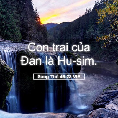 Picture 05 - Sáng Thế 46:23 VIE - Con trai của Đan là - Bible Verse Picture