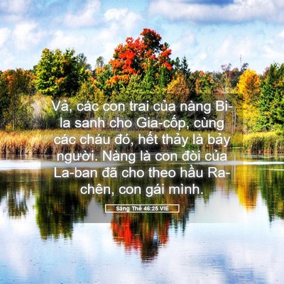 Picture 05 - Sáng Thế 46:25 VIE - Vả, các con trai của nàng Bi-la sanh cho - Bible Verse Picture