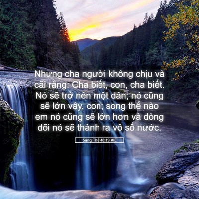 Picture 05 - Sáng Thế 48:19 VIE - Nhưng cha người không chịu và cãi - Bible Verse Picture