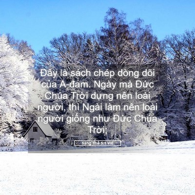 Picture 05 - Sáng Thế 5:1 VIE - Đây là sách chép dòng dõi của A-đam. - Bible Verse Picture