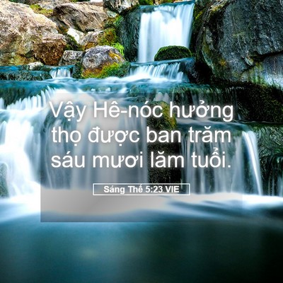 Picture 05 - Sáng Thế 5:23 VIE - Vậy Hê-nóc hưởng thọ được ban trăm - Bible Verse Picture