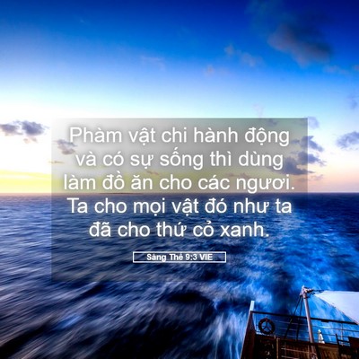Picture 05 - Sáng Thế 9:3 VIE - Phàm vật chi hành động và có sự sống - Bible Verse Picture