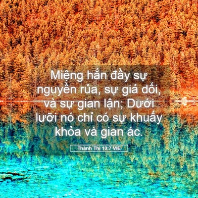 Picture 05 - Thánh Thi 10:7 VIE - Miệng hắn đầy sự nguyền rủa, sự - Bible Verse Picture