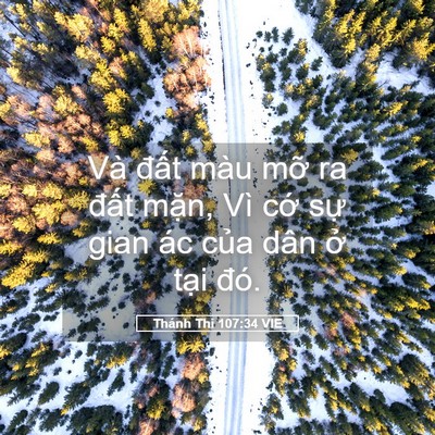 Picture 05 - Thánh Thi 107:34 VIE - Và đất màu mỡ ra đất mặn, Vì cớ - Bible Verse Picture