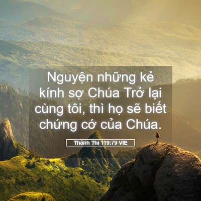 Picture 05 - Thánh Thi 119:79 VIE - Nguyện những kẻ kính sợ Chúa Trở - Bible Verse Picture