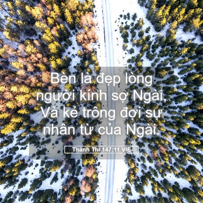 Picture 05 - Thánh Thi 147:11 VIE - Bèn là đẹp lòng người kính sợ Ngài, - Bible Verse Picture