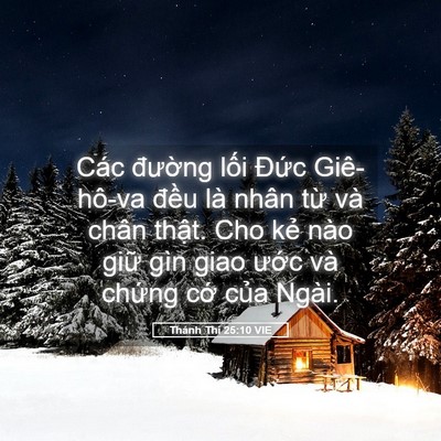 Picture 05 - Thánh Thi 25:10 VIE - Các đường lối Đức Giê-hô-va đều - Bible Verse Picture