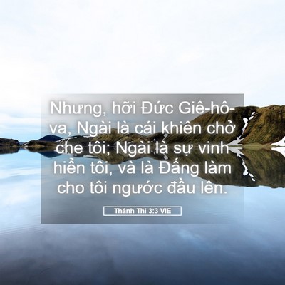 Picture 05 - Thánh Thi 3:3 VIE - Nhưng, hỡi Đức Giê-hô-va, Ngài là cái - Bible Verse Picture