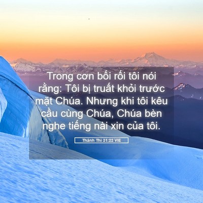 Picture 05 - Thánh Thi 31:22 VIE - Trong cơn bối rối tôi nói rằng: Tôi - Bible Verse Picture