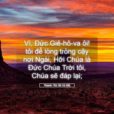 Picture 05 - Thánh Thi 38:15 VIE - Vì, Đức Giê-hô-va ôi! tôi để lòng - Bible Verse Picture