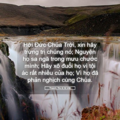 Picture 05 - Thánh Thi 5:10 VIE - Hỡi Đức Chúa Trời, xin hãy trừng trị - Bible Verse Picture