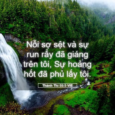 Picture 05 - Thánh Thi 55:5 VIE - Nỗi sợ sệt và sự run rẩy đã giáng - Bible Verse Picture