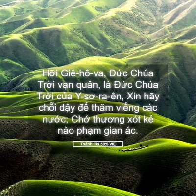 Picture 05 - Thánh Thi 59:5 VIE - Hỡi Giê-hô-va, Đức Chúa Trời vạn - Bible Verse Picture