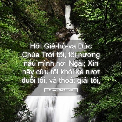 Picture 05 - Thánh Thi 7:1 VIE - Hỡi Giê-hô-va Đức Chúa Trời tôi, tôi - Bible Verse Picture