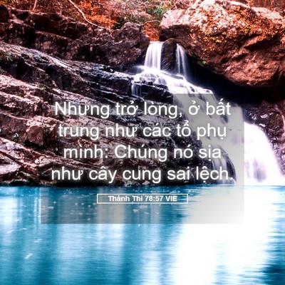 Picture 05 - Thánh Thi 78:57 VIE - Nhưng trở lòng, ở bất trung như các - Bible Verse Picture