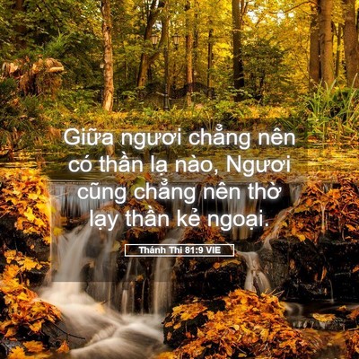 Picture 05 - Thánh Thi 81:9 VIE - Giữa ngươi chẳng nên có thần lạ nào, - Bible Verse Picture