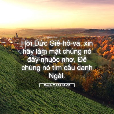 Picture 05 - Thánh Thi 83:16 VIE - Hỡi Đức Giê-hô-va, xin hãy làm mặt - Bible Verse Picture