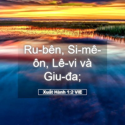 Picture 05 - Xuất Hành 1:2 VIE - Ru-bên, Si-mê-ôn, Lê-vi và - Bible Verse Picture